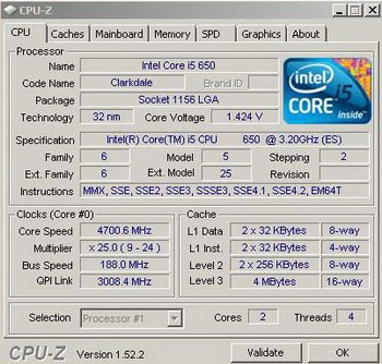 core i 5-650 C1 oc